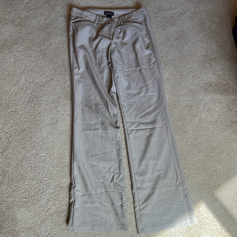 Joe Benbasset size 7 boot cut slacks in beige color